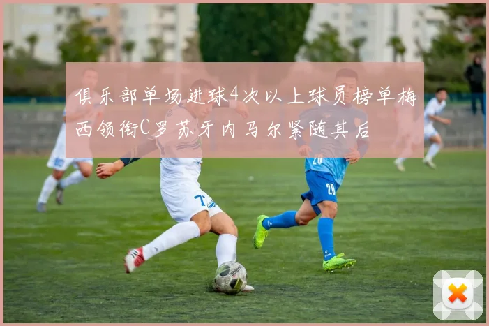 俱乐部单场进球4次以上球员榜单梅西领衔C罗苏牙内马尔紧随其后